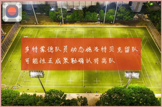 多特蒙德队员动态施洛特贝克留队可能性五成聚勒确认将离队